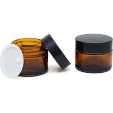 Boş Krem Şişesi 50 ml 4 Adet Amber Boş Şişe