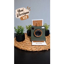 Baba Oğul 3D YENİ VERSİYON V2 3D Baskı Latte Shot Kahve Desen Yazıcısı Latte Art Makinesi Kahve Üzeri Şekil Çizme Cihazı (Haki Rengi)