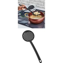 Meks Kevgir 220 Dereceye Dalı Teflon Kevgir Yanmaz Yapışmaz Kevgir