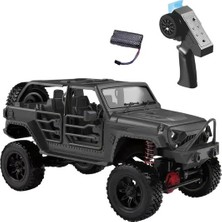 Şanal Mn Model MN128 1/12 Jeep Wrangler Rubicon 4WD Rc Model Crawler Offroad Truck Uzaktan Kumandalı Araba Rtr Siyah+Dahili Işık Seti MN-128