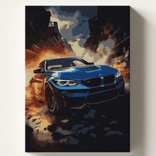 Mythriva Kendin Yap Sayılarla Boyama Seti, 40X50 cm Tuval ve Fırça ile Hobi Kiti