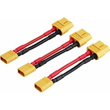 Die Grup 3 Adet Erkek Xt-30 Kadın Xt-60 Fiş Adaptörü XT30 XT60 Fpv 16AWG 1.96 Inç Kablo (3'lü Paket)