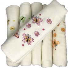 Bulteks Nakışlı Kadife Desen 5 Havlu 30X50