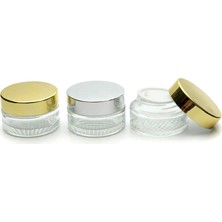 D&B Boş Krem Kavanozu 30 ml (10 Adet) Boş Şeffaf  Kutu