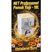 Net Profesyonel Pamuk Yağı 18 lt Rafine Yemeklik Kullanım İçin Berrak Görünümlü