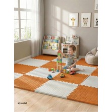 Carpazar 12 Parça Premium 50X50 Puzzle Mat - 150X200 cm Kurulumlu Oyun Spor Matı Puzzle Halı Tatami 15M