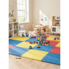 Carpazar 12 Parça Premium 50X50 Puzzle Mat - 150X200 cm Kurulumlu Oyun Spor Matı Puzzle Halı Tatami 15M