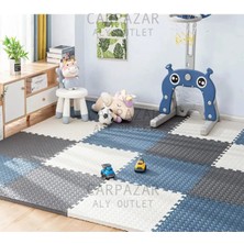 Carpazar Damla Desen Tatami Eva Spor Yoga Pilates Oyun Matı Halısı Minderi Puzzle 50X50 13MM 8 Adet 100X200