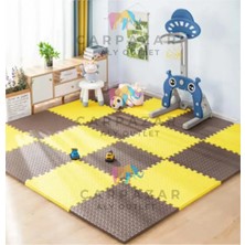 Carpazar Damla Desen Tatami Eva Spor Yoga Pilates Oyun Matı Halısı Minderi Puzzle 50X50 13MM 8 Adet 100X200