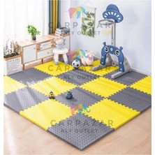 Carpazar Tatami Eva Mat Çocuklar Için Köpük Halı Matı Puzzle Geçmeli Oyun Spor Kaymaz Mat 16 Adet 50X50 13MM