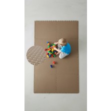 Carpazar Modern Oyun Matı 100X200 Kurulumlu 8 Parça 50X50 13MM Oyun Halısı Matı Düz Renkler
