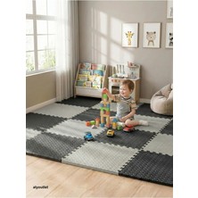 Carpazar 16 Parça Premium 50X50 Puzzle Mat - 200X200 cm Kurulumlu Oyun Spor Matı Puzzle Halı 15M