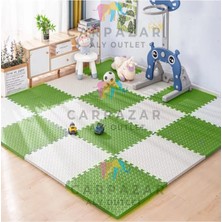 Carpazar Tatami Eva Mat Çocuklar Için Köpük Halı Matı Puzzle Geçmeli Oyun Spor Kaymaz Mat 16 Adet 50X50 13MM