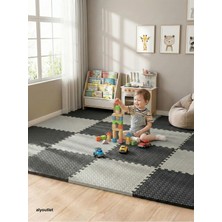 Carpazar 12 Parça Premium 50X50 Puzzle Mat - 150X200 cm Kurulumlu Oyun Spor Matı Puzzle Halı Tatami 15M