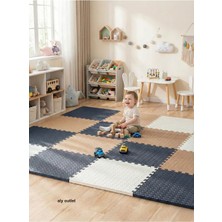 Carpazar 12 Parça Premium 50X50 Puzzle Mat - 150X200 cm Kurulumlu Oyun Spor Matı Puzzle Halı Tatami 15M