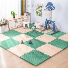 Carpazar Tatami Eva Mat Çocuklar Için Köpük Halı Matı Puzzle Geçmeli Oyun Spor Kaymaz Mat 16 Adet 50X50 13MM