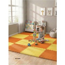 Carpazar 12 Parça Premium 50X50 Puzzle Mat - 150X200 cm Kurulumlu Oyun Spor Matı Puzzle Halı Tatami 15M