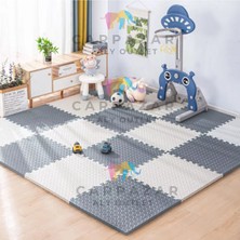 Carpazar Tatami Eva Mat Çocuklar Için Köpük Halı Matı Puzzle Geçmeli Oyun Spor Kaymaz Mat 16 Adet 50X50 13MM
