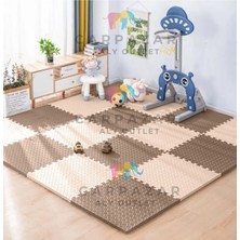 Carpazar Tatami Eva Mat Çocuklar Için Köpük Halı Matı Puzzle Geçmeli Oyun Spor Kaymaz Mat 16 Adet 50X50 13MM