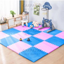 Carpazar Tatami Eva Mat Çocuklar Için Köpük Halı Matı Puzzle Geçmeli Oyun Spor Kaymaz Mat 16 Adet 50X50 13MM