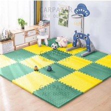 Carpazar Tatami Eva Mat Çocuklar Için Köpük Halı Matı Puzzle Geçmeli Oyun Spor Kaymaz Mat 16 Adet 50X50 13MM