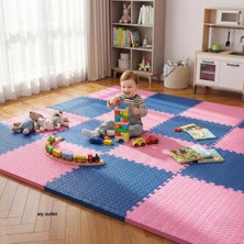 Carpazar 12 Parça Premium 50X50 Puzzle Mat - 150X200 cm Kurulumlu Oyun Spor Matı Puzzle Halı Tatami 15M