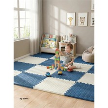 Carpazar 16 Parça Premium 50X50 Puzzle Mat - 200X200 cm Kurulumlu Oyun Spor Matı Puzzle Halı 15M