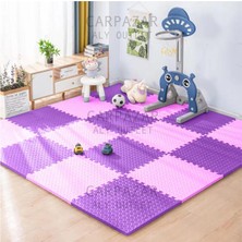 Carpazar Tatami Eva Mat Çocuklar Için Köpük Halı Matı Puzzle Geçmeli Oyun Spor Kaymaz Mat 16 Adet 50X50 13MM