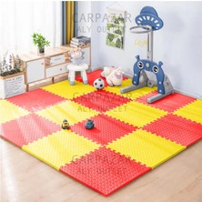 Carpazar Damla Desen Tatami Eva Spor Yoga Pilates Oyun Matı Halısı Minderi Puzzle 50X50 13MM 8 Adet 100X200