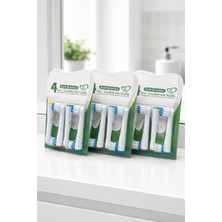 Happy Trend 3 Paket Yedek Fırça Başlıkları, Oral B Braun Için 12 Adet Elektrikli Diş Fırçası Başlığı, EB17-P Yumuşak Fırça Başlıkları Oral B Pro 1000/3000/5000, Vitality Smart Genius Serisi
