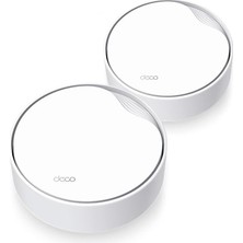 Happy Trend Deco X50-POE 2-Pack, AX3000 Mbps, Poe Destekli, Dual-Band, 2,5gbps Ethernet Portu, 150 Cihaza Kadar Bağlantı, 420 M² 'ye Kadar Kapsama, Mobil Uygulama ile Kolay Kurulum, Wi-Fi 6 Mesh Sistemi
