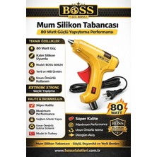 Happy Trend 80 Watt Silikon Tabancası, Kalın 11 mm Silikon Çubuk Uyumlu, Güçlü ve Hızlı Yapıştırma Performansı, Yerli ve Milli Üretim, Ahşap, Plastik, Karton, Kumaş, El Işi, Hobi ve Ev Tamiratı Için Profesy