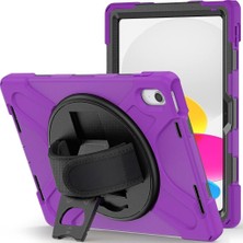 Happy Trend iPad 11.nesil A16 11INÇ/10.NESIL 10.9inç ile Uyumlu Kılıf Defender Askılı Zırhlı Tank Case