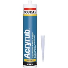 Happy Trend Acryrub Silikonize Mastik 500 gr Beyaz