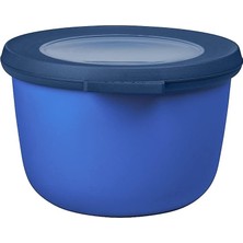 Happy Trend - Multi Bowl Cirqula Round - Kapaklı Saklama Kabı - Buzdolabı Için Hava Geçirmez Saklama Kutusu ve Mikrodalga Fırın Kabı Olarak Uygundur - 500 ml - Canlı Mavi