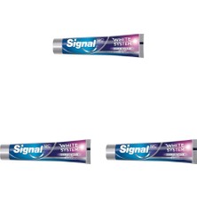 Happy Trend White System Diş Macunu Güçlü Beyazlık Güçlü Diş Minesi 75 ml (3 Paketi)