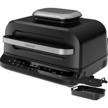 Happy Trend Cecofry Firedome 6000 Yağsız Air Grill Fritöz. 2400 W, 6 Pişirme Modu ve 4 Kademeli Izgara, Ayarlanabilir Termostat, Sıcaklık Sensörü ve Aksesuarları Dahil