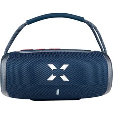 Happy Trend Bluetooth Hoparlör Rgb Taşınabilir Kablosuz Tws Stereo Boombox (Mavi) X6701