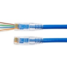 Happy Trend RJ45 Cat5/cat6 Yeni Nesil Konnektör-Delikli Konnektör 100 Adet