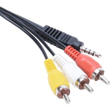 Happy Trend Jack - 3 Rca Av Kablo 1.2 Metre | Uydu Alıcısı, Tv, Ses Sistemi Uyumlu