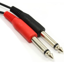 Happy Trend 3.5 mm Stereo To 2x6.3 mm Mono Kablo 3 Metre