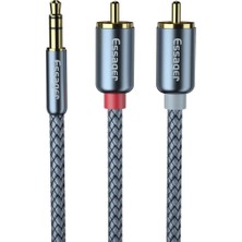 Happy Trend 3.5mm Jack To Rca Stereo Ses Sistemi Kablosu, Amfi, Hoparlör, Tv Ses Sistemi Kablosu