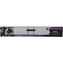 Happy Trend LED Sabit Tv Askı Aparatı, 32" - 65" Uyumlu, Siyah, 82X165 Cm, Vida Seti Dahil