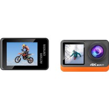 Happy Trend 60FPS Aksiyon Kamerası, Ultra Hd Wifi Su Geçirmez Spor Kamera, 2 Inç Dokunmatik Ekran, Eıs Titreşim Engelleme, 30 Metre Suya Dayanıklı