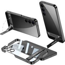 Uzaklarda Arama Galaxy S24 Kılıf Svtk Kamera Korumalı Şeffaf Dikey Standlı Ays Kılıf