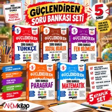 Akm Kitap Ankara Yayıncılık 5.sınıf Türkçe Matematik Paragraf Fen ve Sosyal Bilgiler Soru Bankası Seti