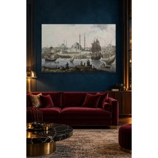 Fida Hilair Yeni Cami ve Istanbul Limanı Canvas Tablo