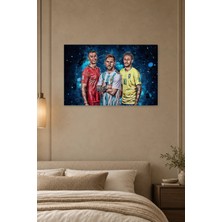 Fida Ronaldo Messi Neymar Milli Formalarla Canvas Tablo