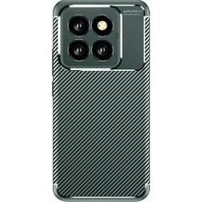 Xiaomi Mi 14T Pro Kılıf Auto Focus Karbon Kapak - Koyu Yeşil