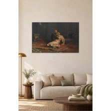Fida Repin Çar Ivan ve Oğlu Canvas Tablo